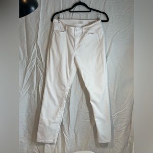 J. Jill Authentic Fit Slim Ankle White Jeans Size 8